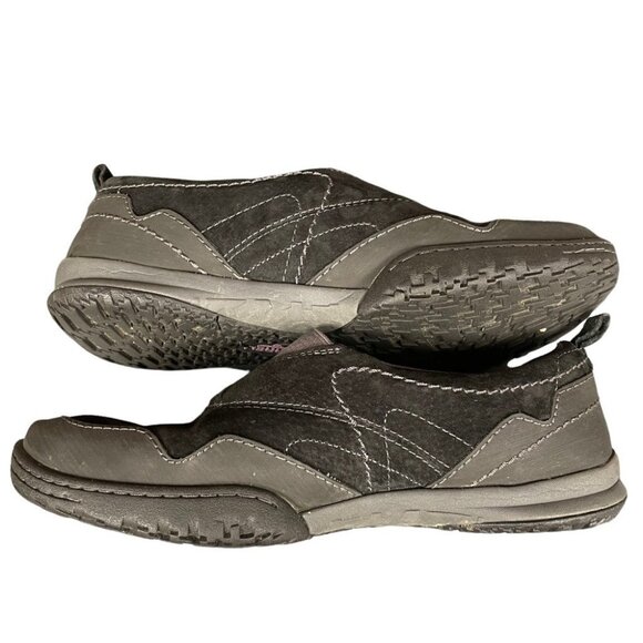 Merrell Women's Albany Black Mocs Sneakers Gray Purple Stretch Slip On Size 7 - Picture 14 of 14